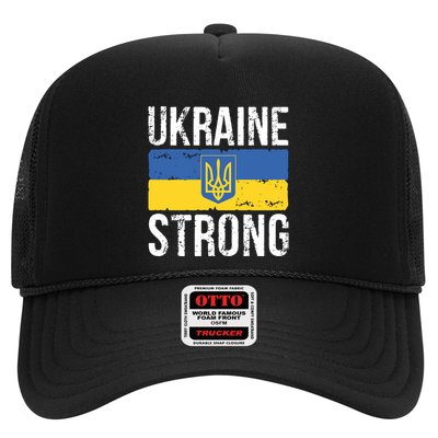 Ukraine Strong I Stand With Ukraine Flag Outfit Gift Trucker Hat
