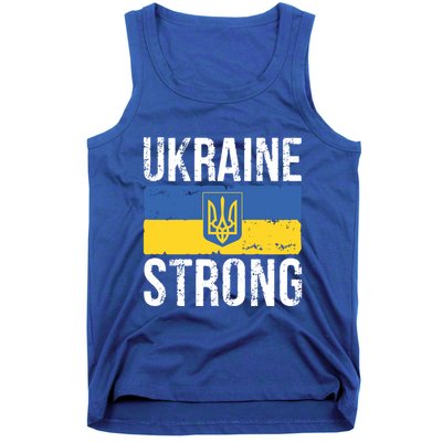 Ukraine Strong I Stand With Ukraine Flag Outfit Gift Tank Top