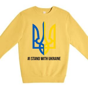 Ukraine Strong I Stand With Ukraine Premium Crewneck Sweatshirt