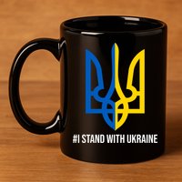 Ukraine Strong I Stand With Ukraine 11oz C Handle Ceramic Mug