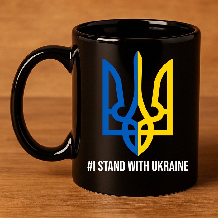 Ukraine Strong I Stand With Ukraine 11oz C Handle Ceramic Mug