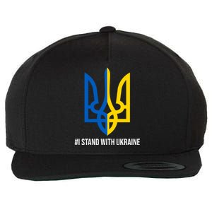 Ukraine Strong I Stand With Ukraine Wool Snapback Cap