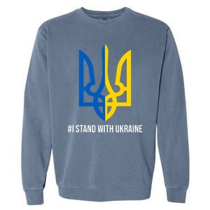 Ukraine Strong I Stand With Ukraine Garment-Dyed Sweatshirt