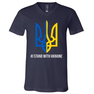 Ukraine Strong I Stand With Ukraine V-Neck T-Shirt