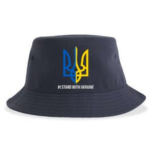 Ukraine Strong I Stand With Ukraine Sustainable Bucket Hat