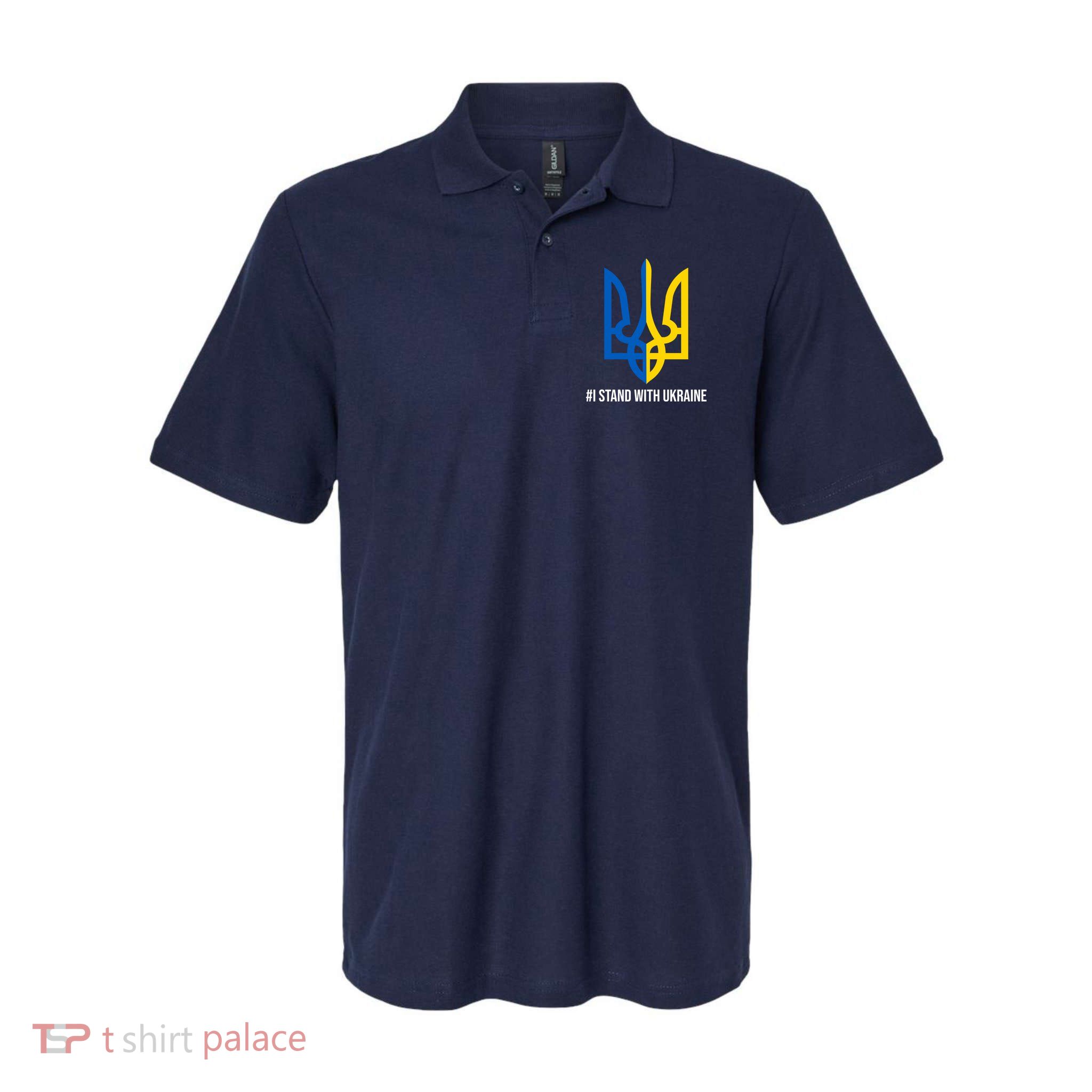 Ukraine Strong I Stand With Ukraine Softstyle Adult Sport Polo