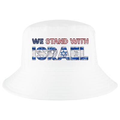Usa Support Israel We Stand With Israel Idf American Flag Cool Comfort Performance Bucket Hat