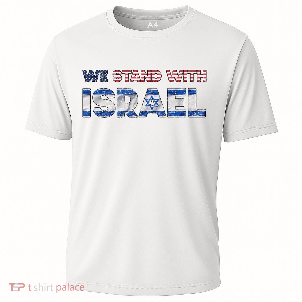 Usa Support Israel We Stand With Israel Idf American Flag Performance Shirt