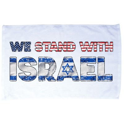 Usa Support Israel We Stand With Israel Idf American Flag Microfiber Hand Towel