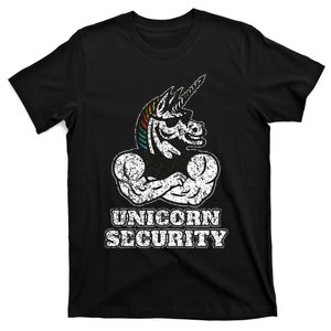 Unicorn Security I Unicorn Lover Muscular I Unicorn Security T-Shirt