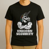 Unicorn Security I Unicorn Lover Muscular I Unicorn Security T-Shirt