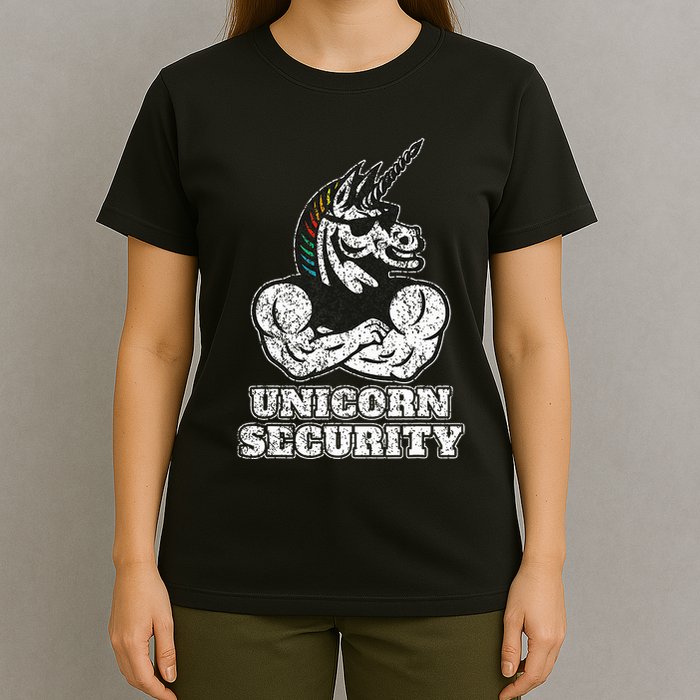 Unicorn Security I Unicorn Lover Muscular I Unicorn Security T-Shirt