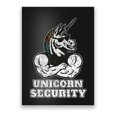 Unicorn Security I Unicorn Lover Muscular I Unicorn Security Poster