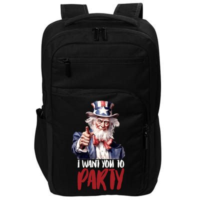 Uncle Sam I Want You To Party Impact Tech Backpack