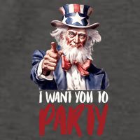 Uncle Sam I Want You To Party Vector Backpack