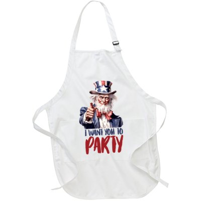 Uncle Sam I Want You To Party Apron