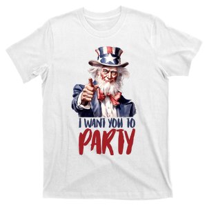 Uncle Sam I Want You To Party T-Shirt