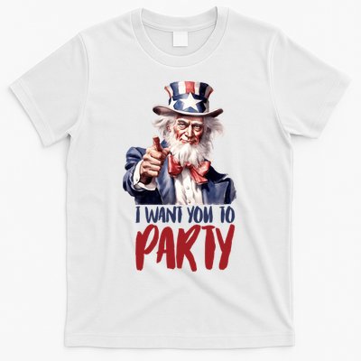Uncle Sam I Want You To Party T-Shirt