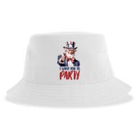 Uncle Sam I Want You To Party Sustainable Bucket Hat