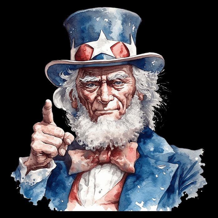 Uncle Sam I Want You Independence Day Backpack