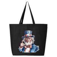 Uncle Sam I Want You Independence Day 25L Jumbo Tote