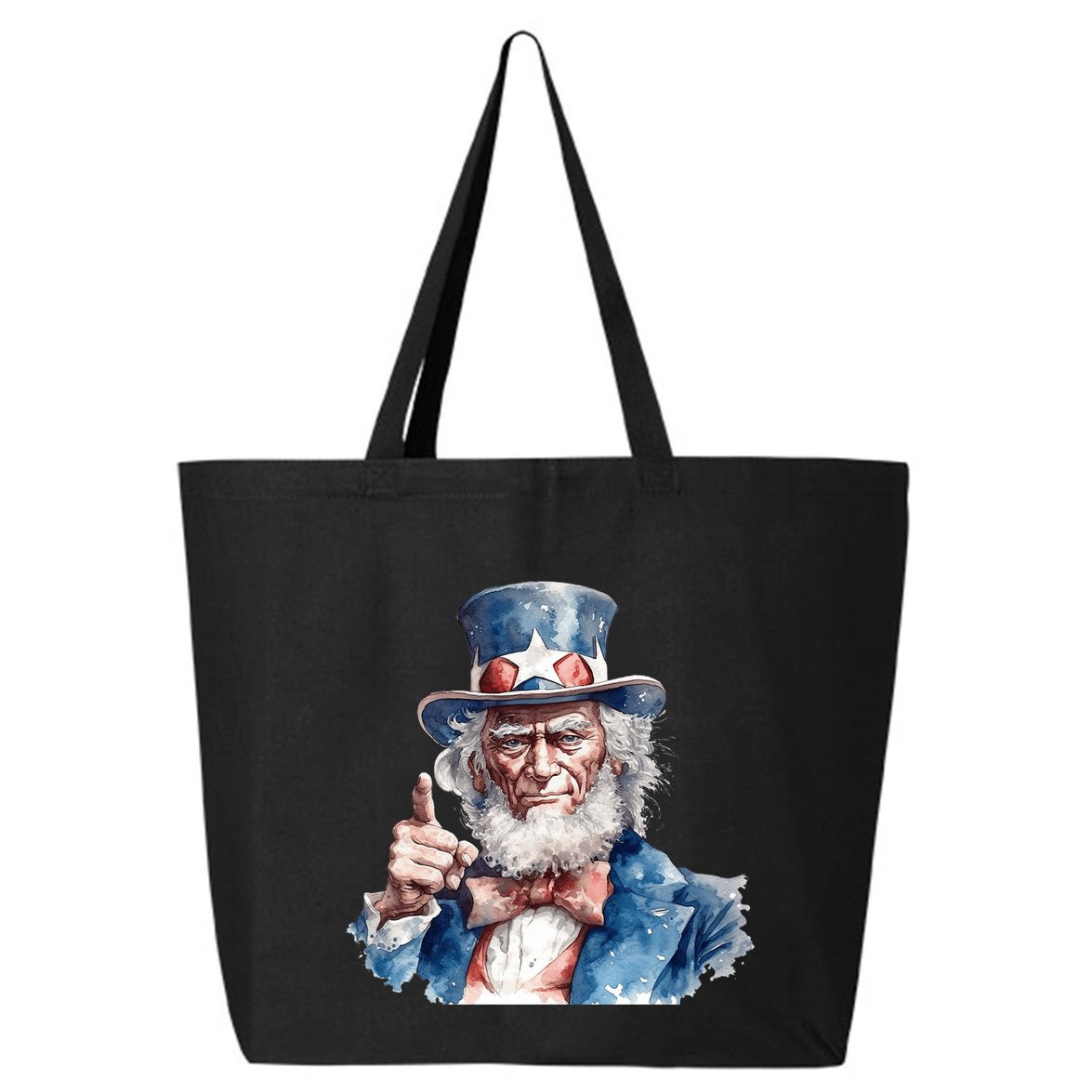 Uncle Sam I Want You Independence Day 25L Jumbo Tote