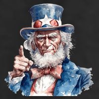 Uncle Sam I Want You Independence Day 25L Jumbo Tote