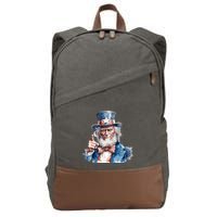 Uncle Sam I Want You Independence Day Cotton Canvas Backpack