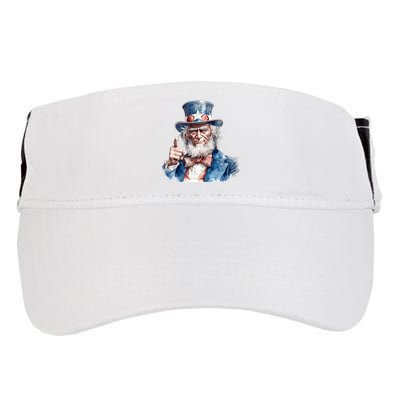 Uncle Sam I Want You Independence Day Adult Drive Performance Visor