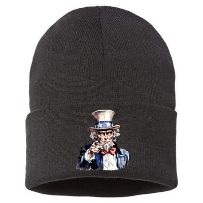 Uncle Sam I Want You Sustainable Knit Beanie