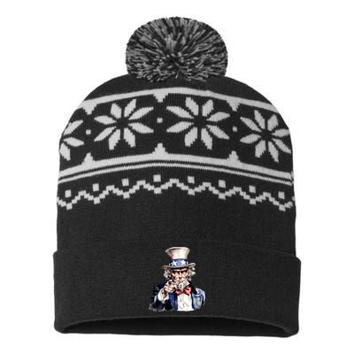 Uncle Sam I Want You USA-Made Snowflake Beanie