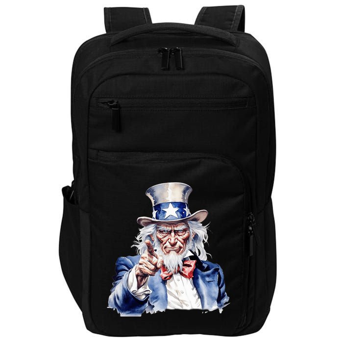 Uncle Sam I Want You | Uncle Sam Day Impact Tech Backpack