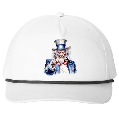 Uncle Sam I Want You | Uncle Sam Day Snapback Five-Panel Rope Hat