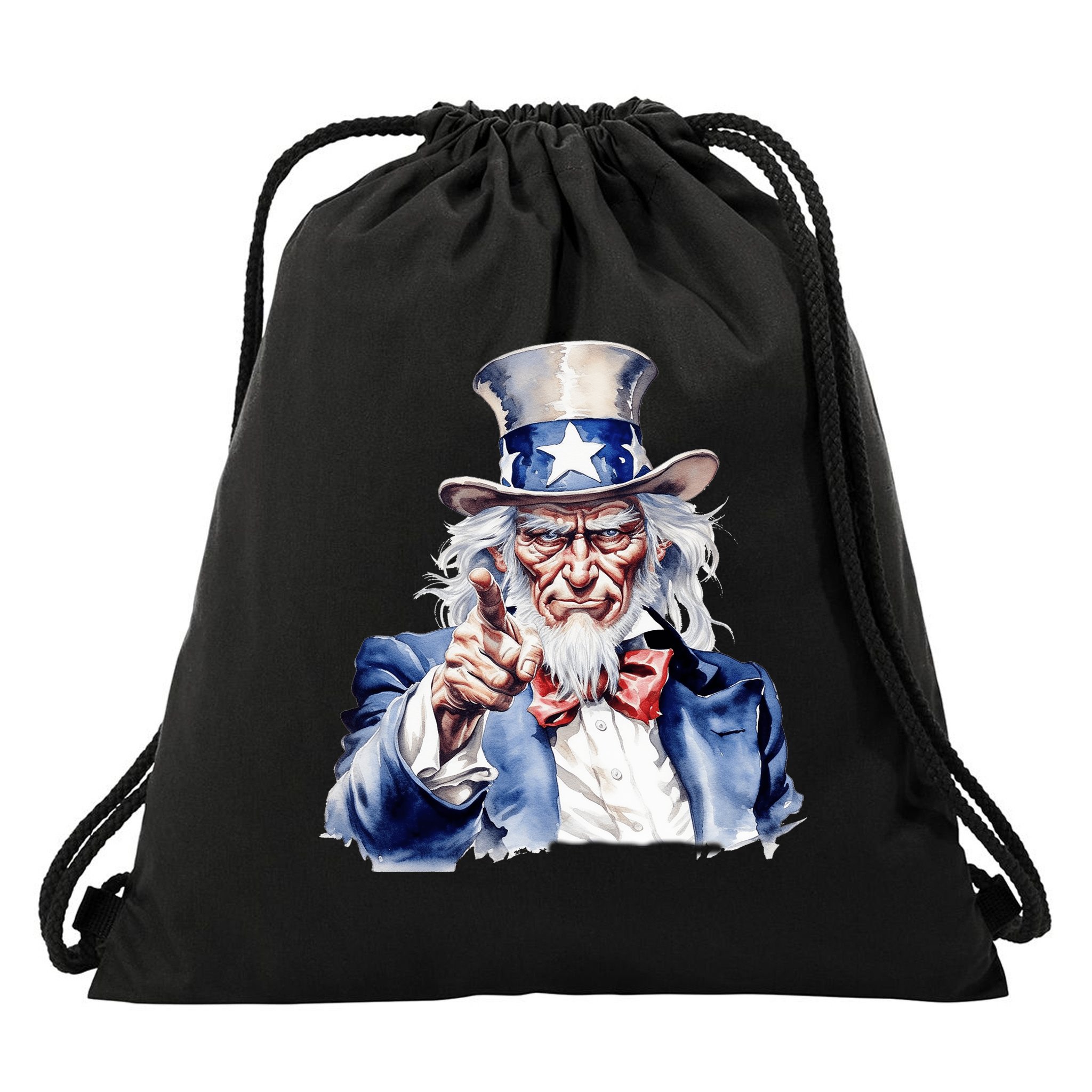 Uncle Sam I Want You | Uncle Sam Day Drawstring Bag