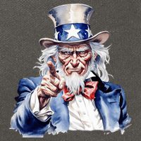 Uncle Sam I Want You | Uncle Sam Day Cotton Canvas Backpack