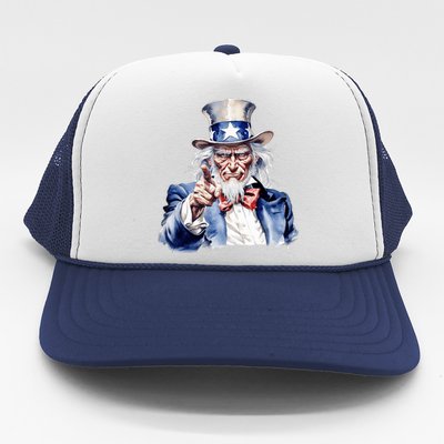 Uncle Sam I Want You | Uncle Sam Day Trucker Hat