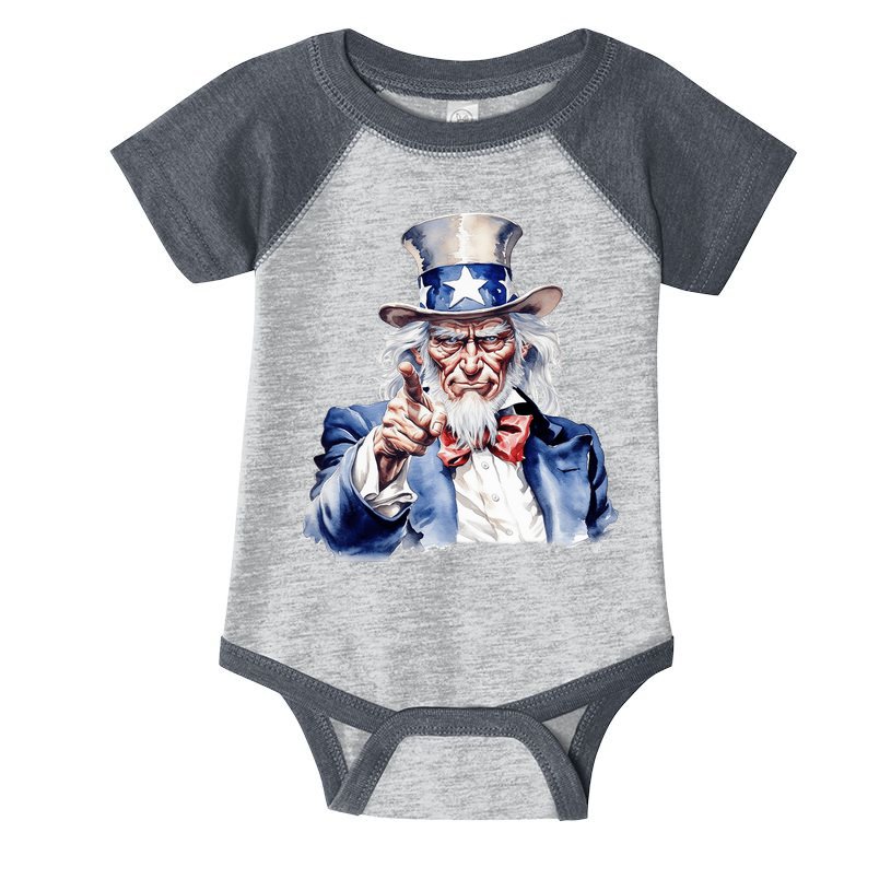 Uncle Sam I Want You | Uncle Sam Day Infant Baby Jersey Bodysuit