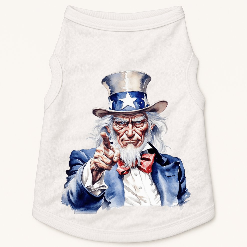 Uncle Sam I Want You | Uncle Sam Day Doggie Tank