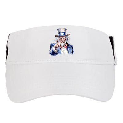 Uncle Sam I Want You | Uncle Sam Day Adult Drive Performance Visor