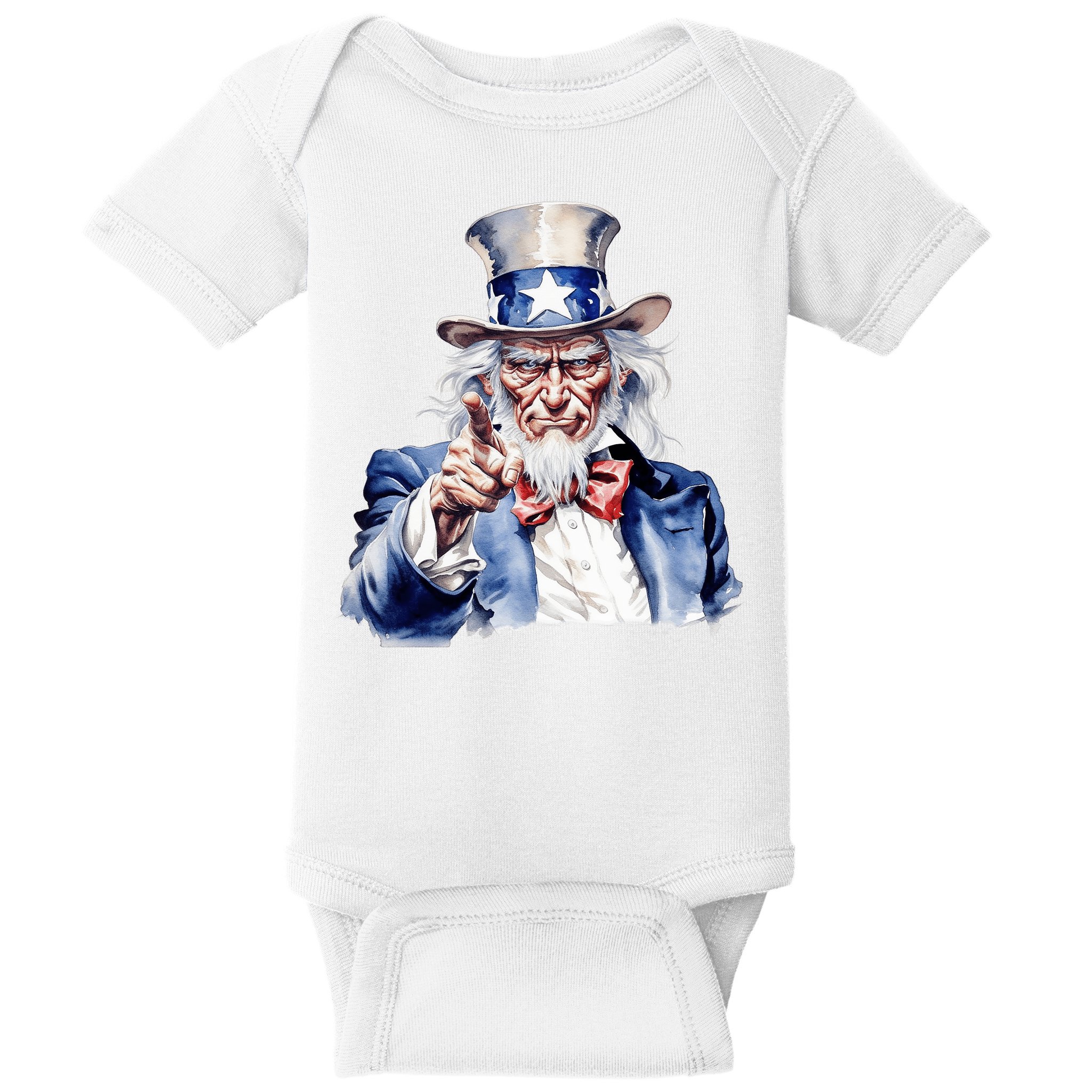 Uncle Sam I Want You | Uncle Sam Day Baby Bodysuit