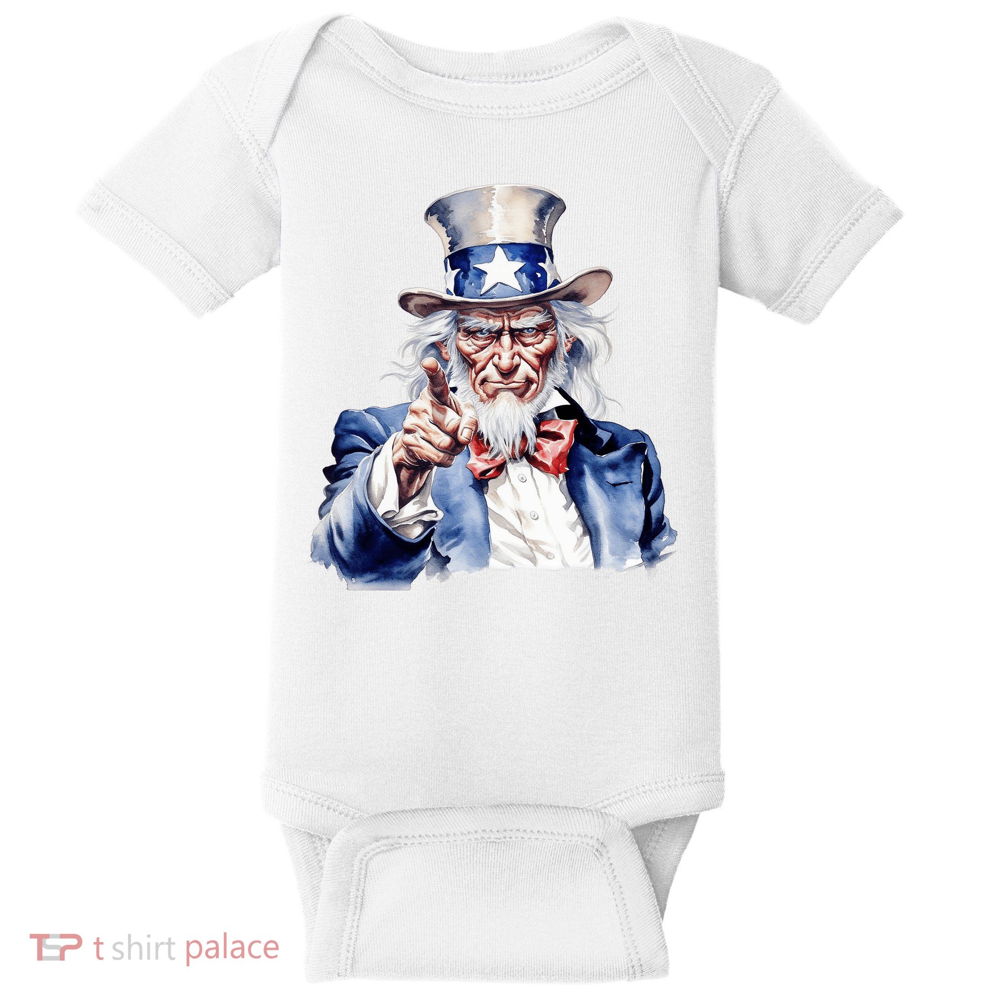 Uncle Sam I Want You | Uncle Sam Day Baby Bodysuit
