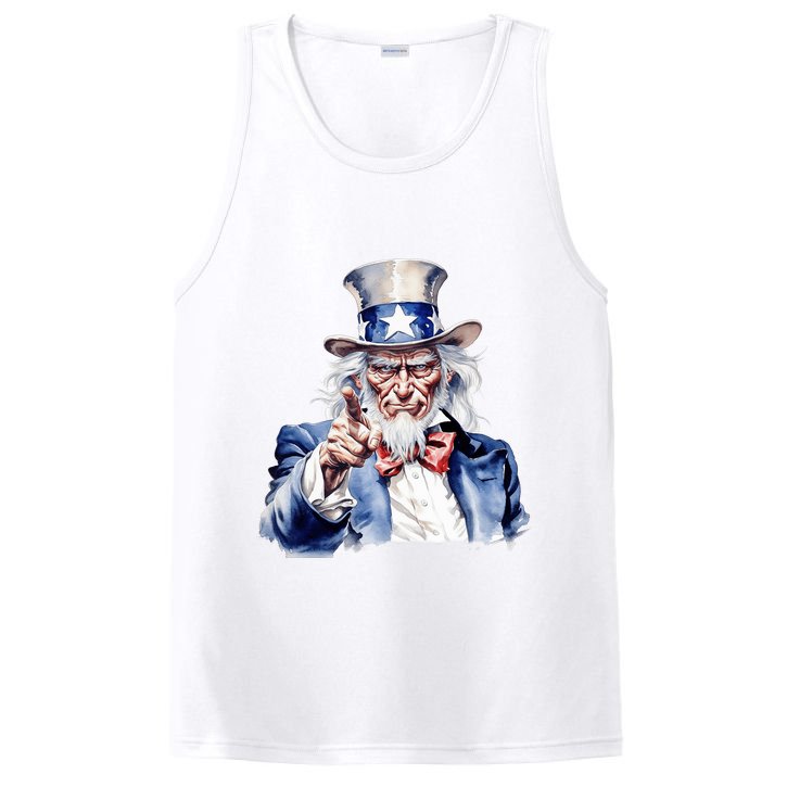Uncle Sam I Want You | Uncle Sam Day PosiCharge Competitor Tank