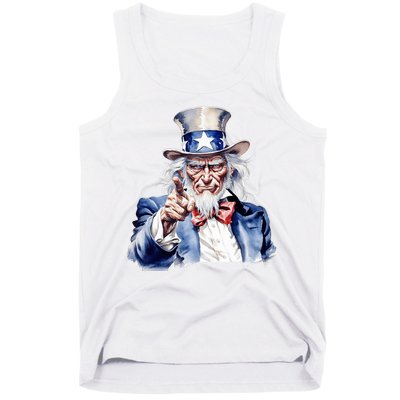 Uncle Sam I Want You | Uncle Sam Day Tank Top
