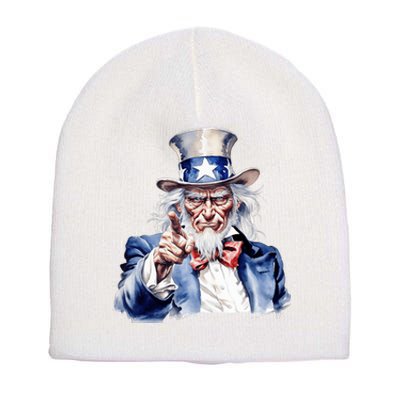 Uncle Sam I Want You | Uncle Sam Day Short Acrylic Beanie