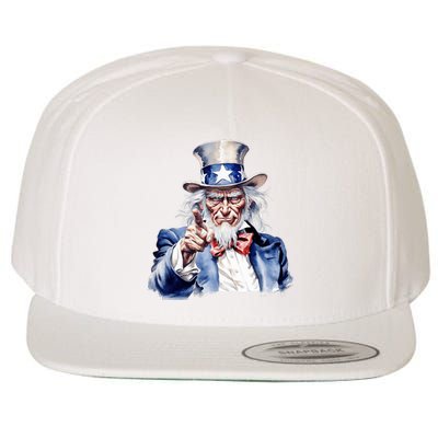 Uncle Sam I Want You | Uncle Sam Day Wool Snapback Cap