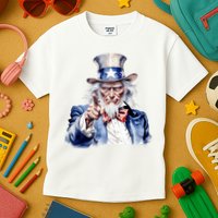 Uncle Sam I Want You | Uncle Sam Day Kids T-Shirt