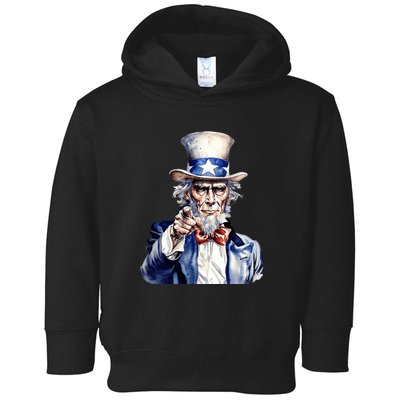 Uncle Sam I Want You | Uncle Sam Day Toddler Hoodie