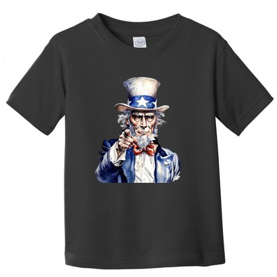 Uncle Sam I Want You | Uncle Sam Day Toddler T-Shirt