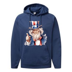 Uncle Sam I Want You | Uncle Sam Day Performance Fleece Hoodie