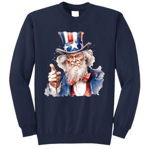 Uncle Sam I Want You | Uncle Sam Day Tall Sweatshirt